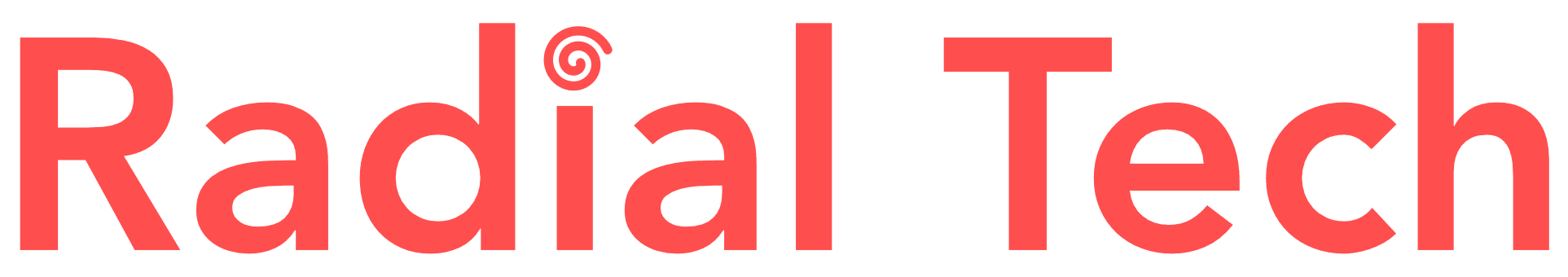 Radial Tech logo in red font