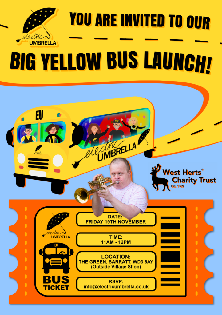 Invitation to Big Yellow Bus launch event
