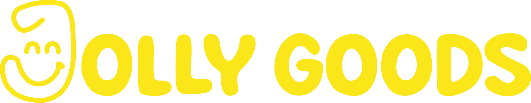 Jolly Goods logo with smiling face.